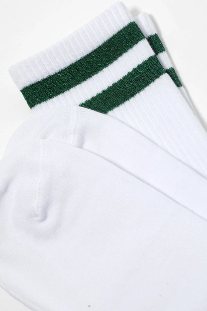 Conte Cotton Long Socks Active 157 - Lurex Stripes