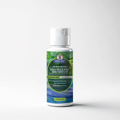 Travel Sized Oxy Pulling Mouthwash | Activated Charcoal | H2O2