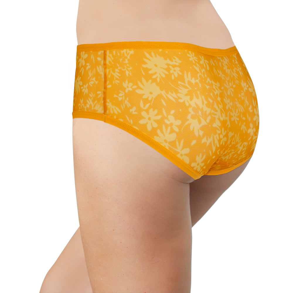 Orange Poppy Mesh Hipster