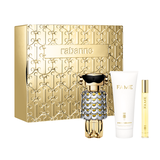 Paco Rabanne Fame Gift Set (2.7oz EDP + 3.4oz Body Lotion + 0.34oz Mini)