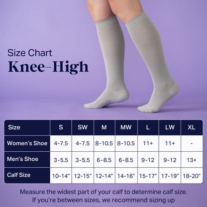 Knee-High Compression Socks - Stripes