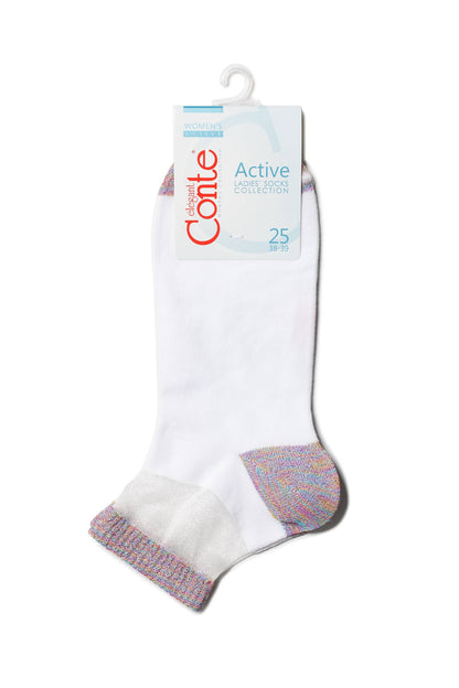 Cotton Ankle Socks Conte Active - 207 with Lurex