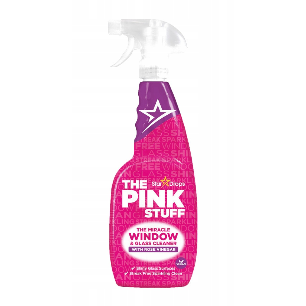 The Pink Stuff Window & Glass Cleaner with Vinegar (25oz)