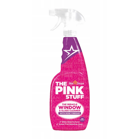 The Pink Stuff Window & Glass Cleaner with Vinegar (25oz)