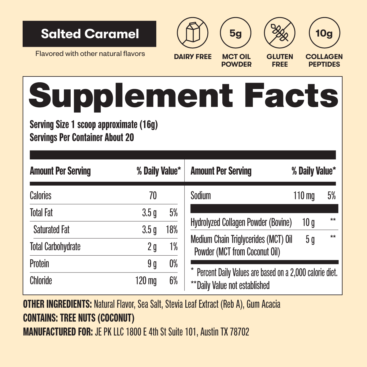 Grass-Fed Collagen Peptides & MCT Brain Boost