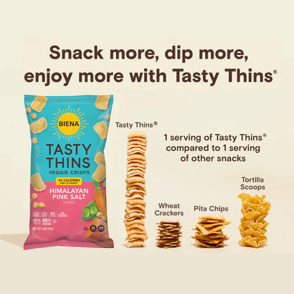 Biena Llc - Himalayan Pink Salt Tasty Thins- Case Of 12-4 Oz