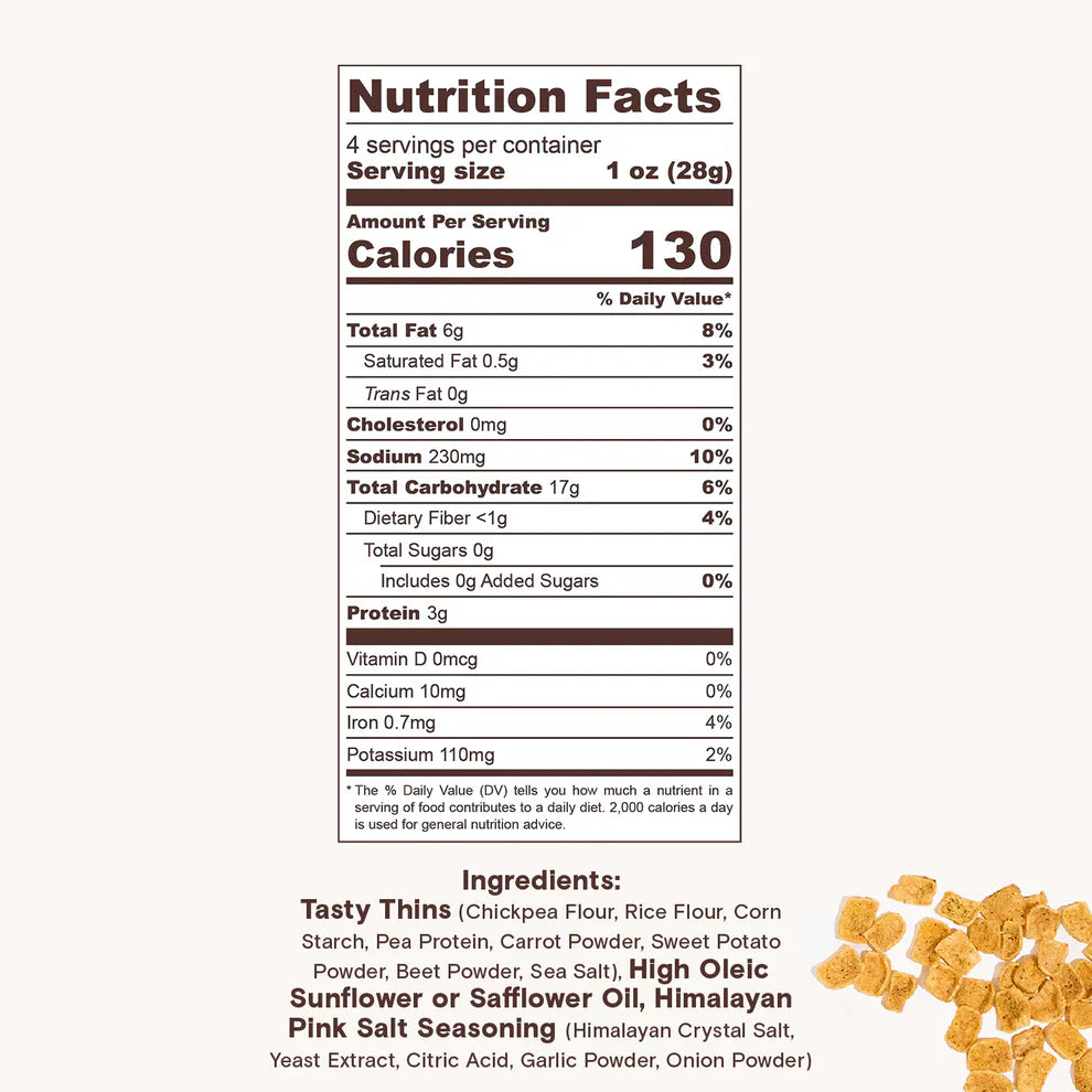 Biena Llc - Himalayan Pink Salt Tasty Thins- Case Of 12-4 Oz