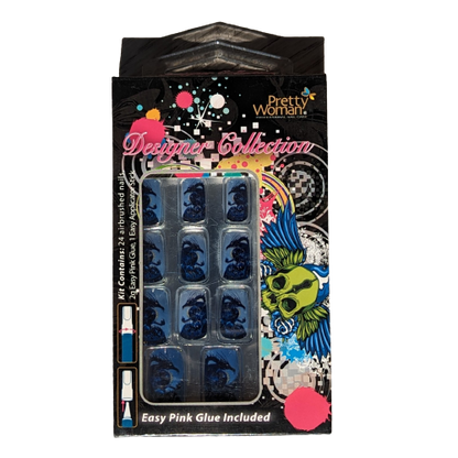 PRETTY WOMAN Designer Collection Airbrushed 24 Nails Kit