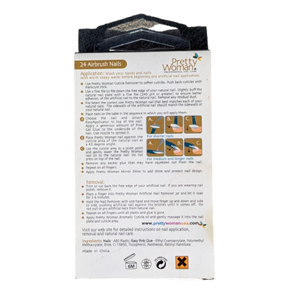 PRETTY WOMAN Designer Collection Airbrushed 24 Nails Kit