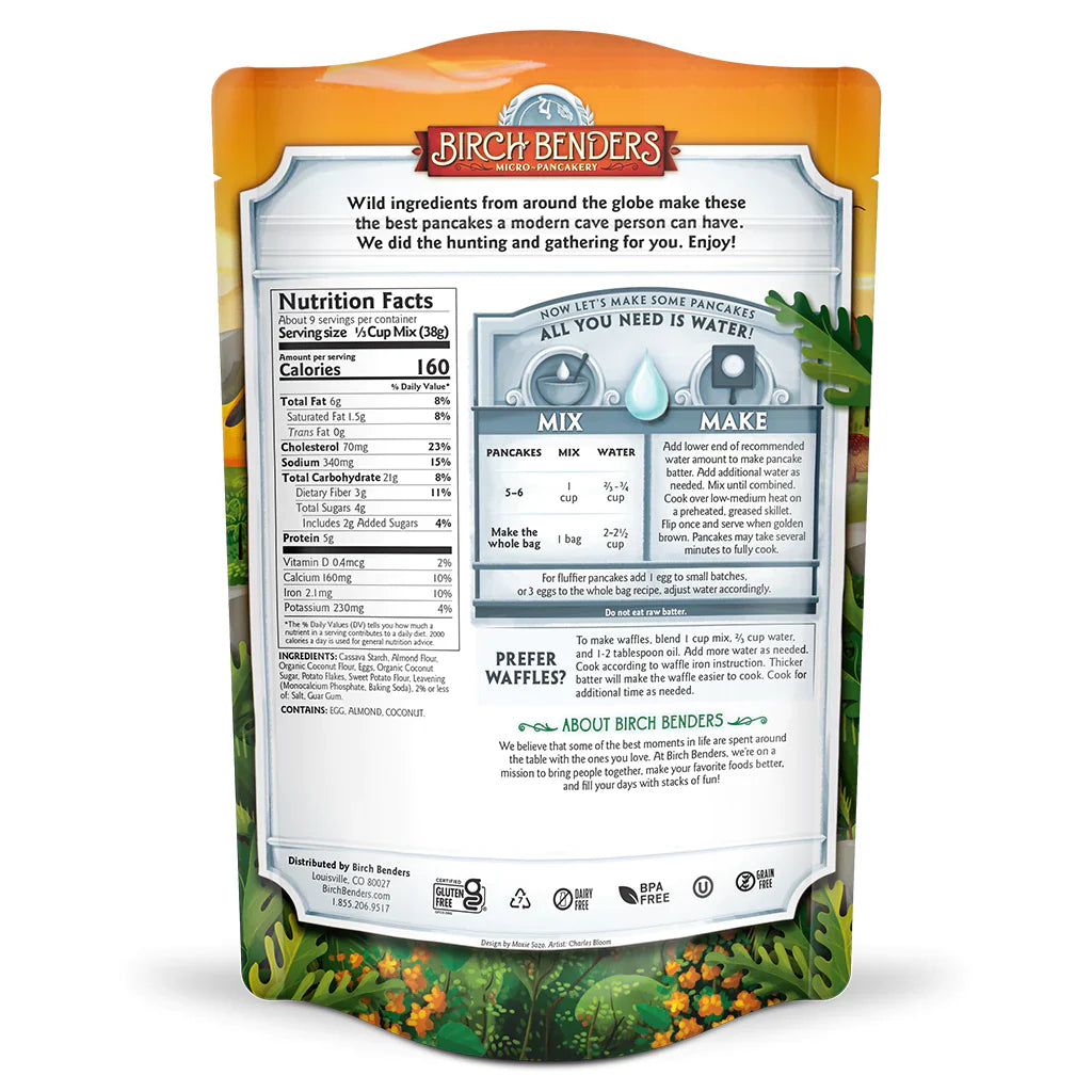 Birch Benders Paleo Pancake & Waffle Mix (6-Pack, 10 Oz. Each)