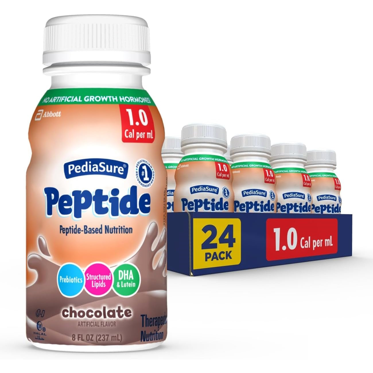 PediaSure Peptide 1.0 Cal, Chocolate, 24/CS