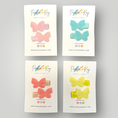 Shimmering Butterfly Hair Clips