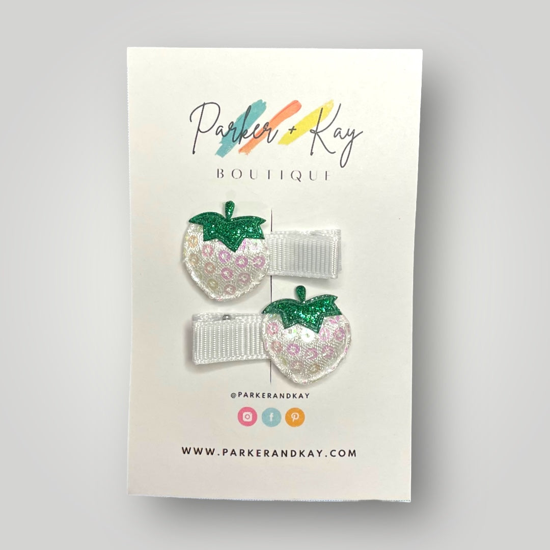 Strawberry Shimmer Clips