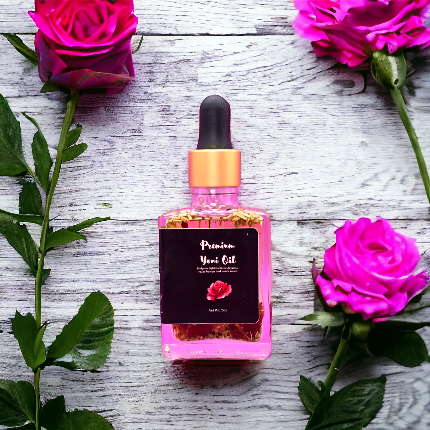 Premium Yoni Oil - Herbal infused olive oil.