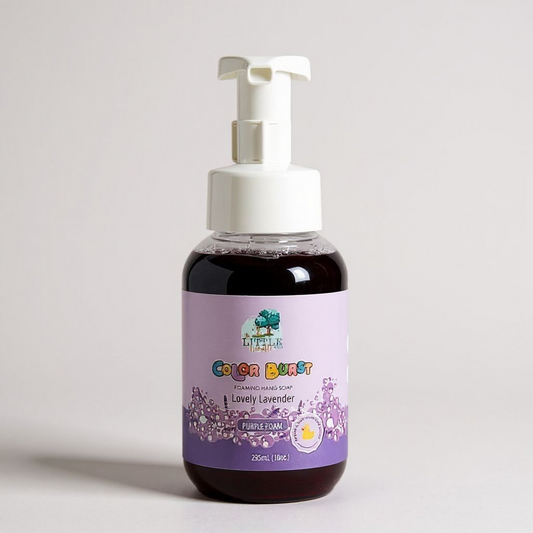 Non-toxic Colorful Foaming Hand Soap. Purple Foam/Lavender