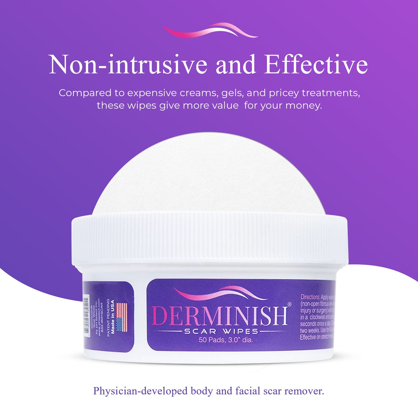 Derminish® Scar Wipes