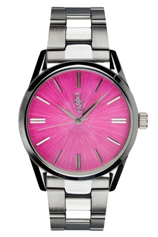 Pink Sunburst Watch