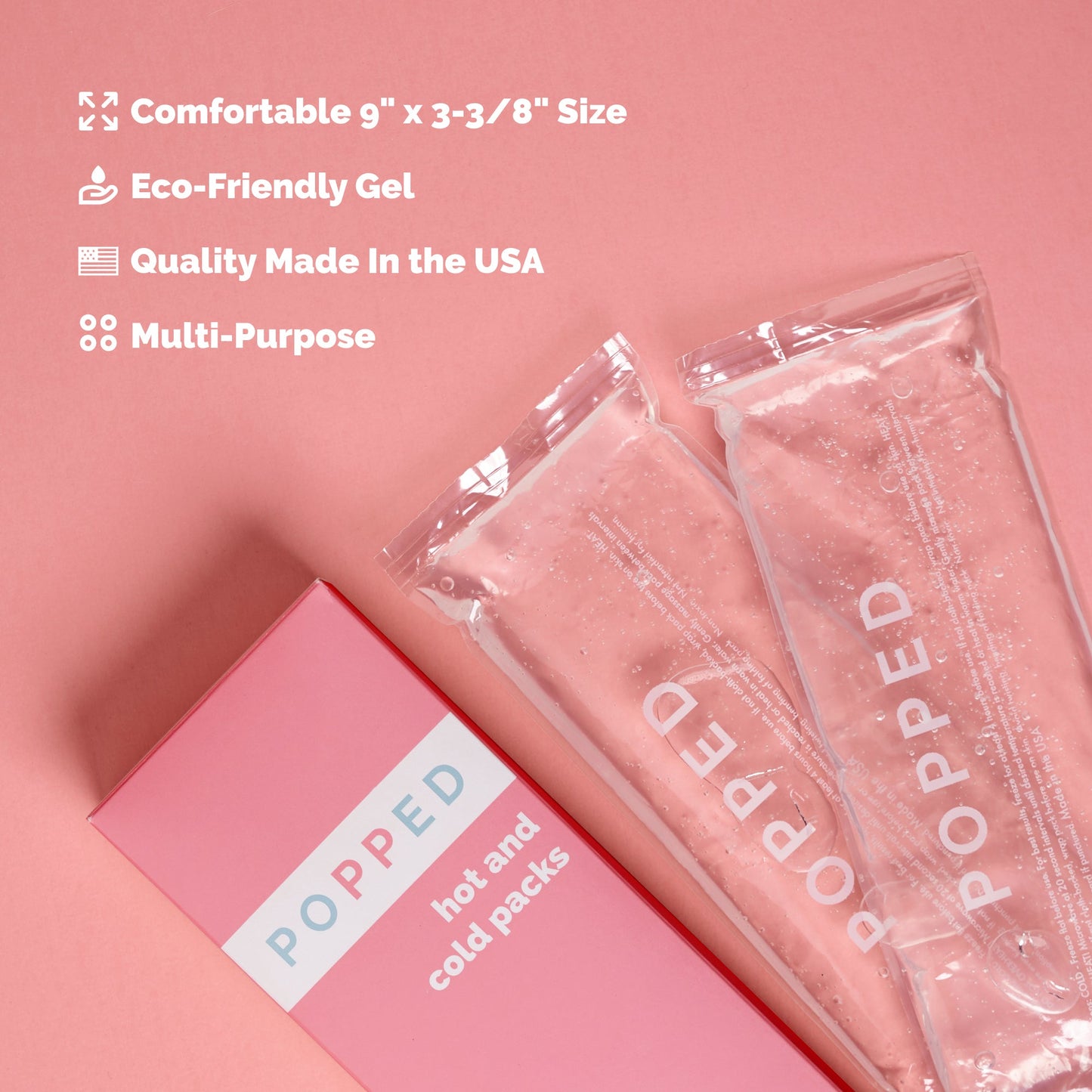 Reusable Hot and Cold Packs, 9"x3" (2 count)