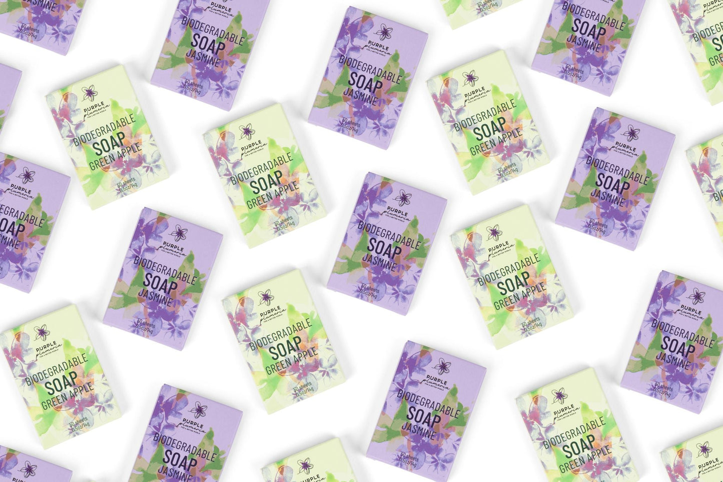 Biodegradable Soap Sheets. Perfect for Camping & Travel