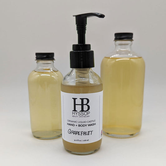 Organic Liquid Castile Hand + Body Wash / Soap