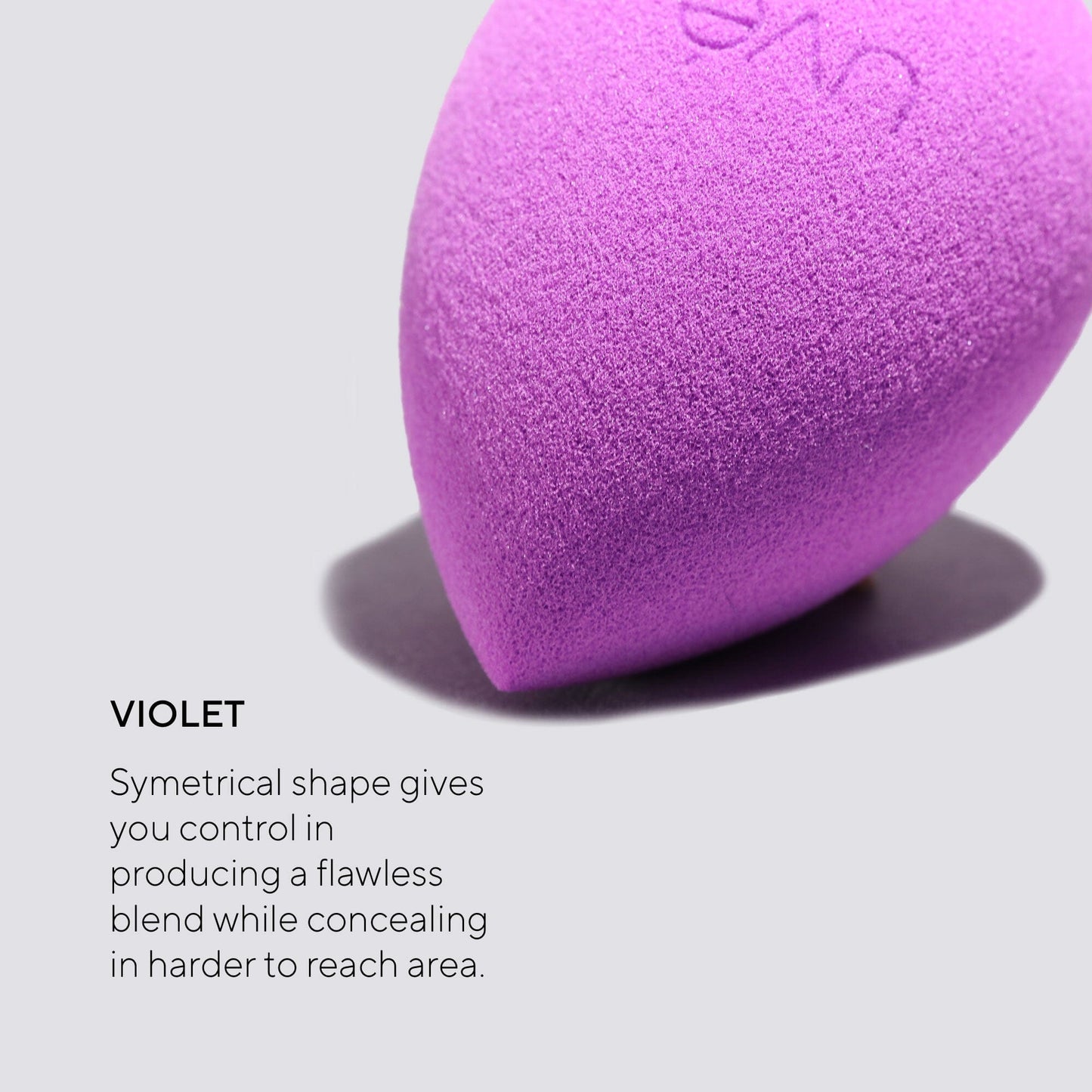 Violet Antimicrobial Makeup Sponge