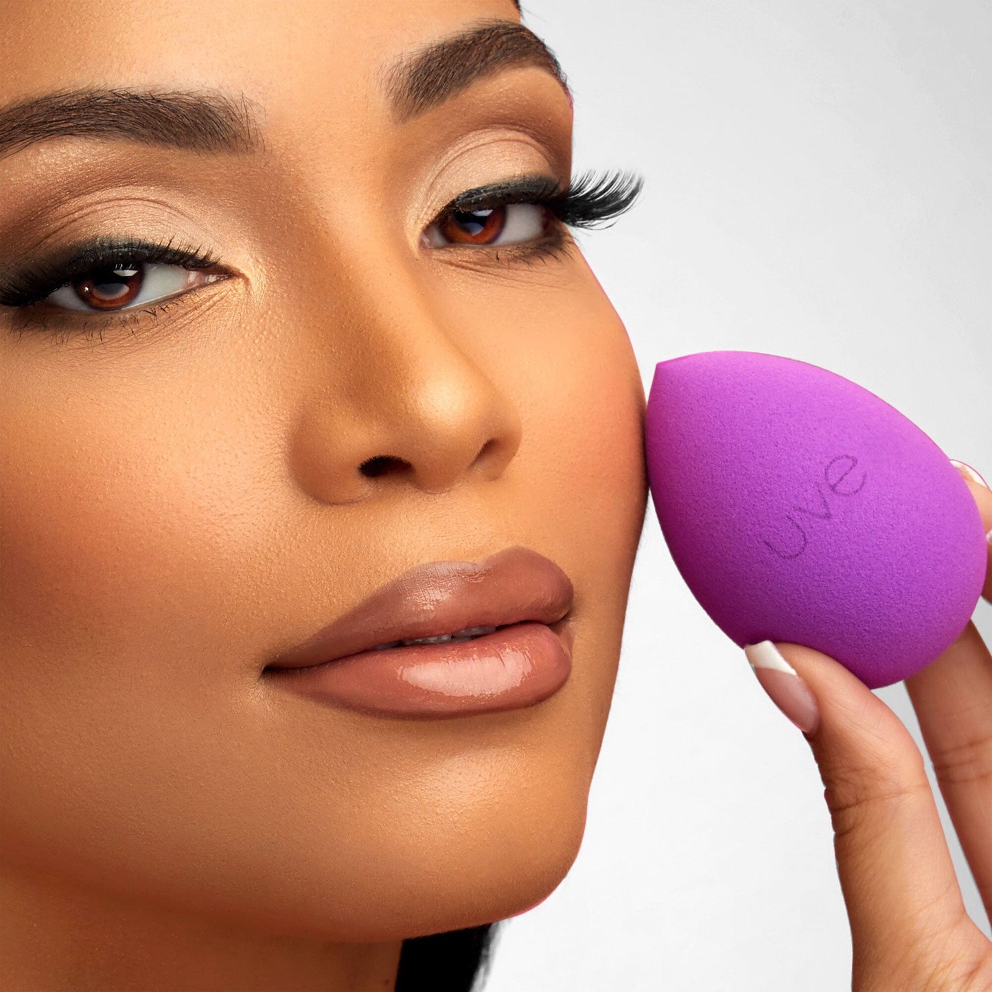 Violet Antimicrobial Makeup Sponge