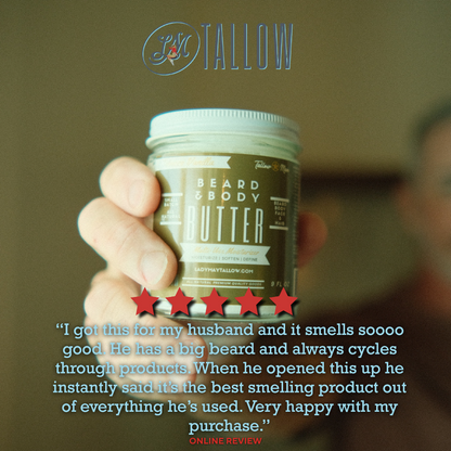 Natural Beard Butter for Men Tobacco Vanilla | All-Natural Beard & Skin Care