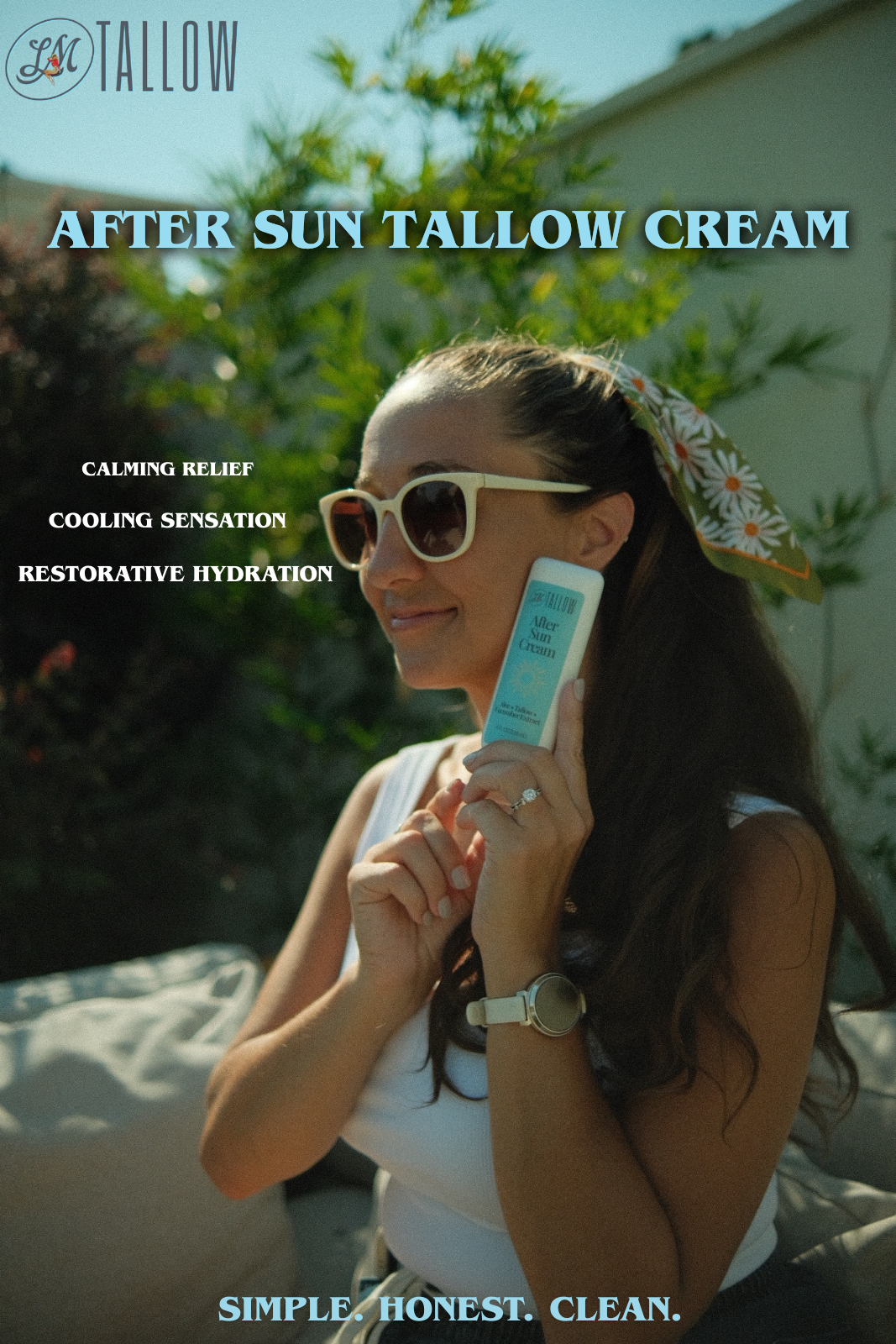 Tallow After Sun Cream | Nourishing Tallow Skincare | Natural Soothing Moisturizer