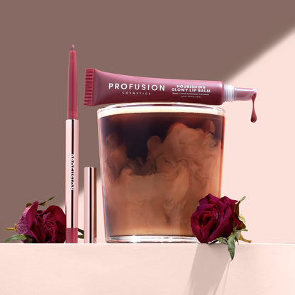 Lip Treat Duo Soft Matte Creamy Lip Liner & Nourishing Glowy Lip Balm