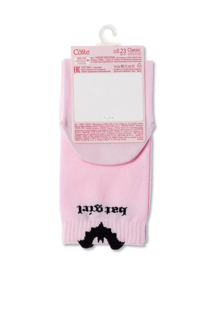 Cotton Socks Conte Classic 245 - Picot "Batgirl"