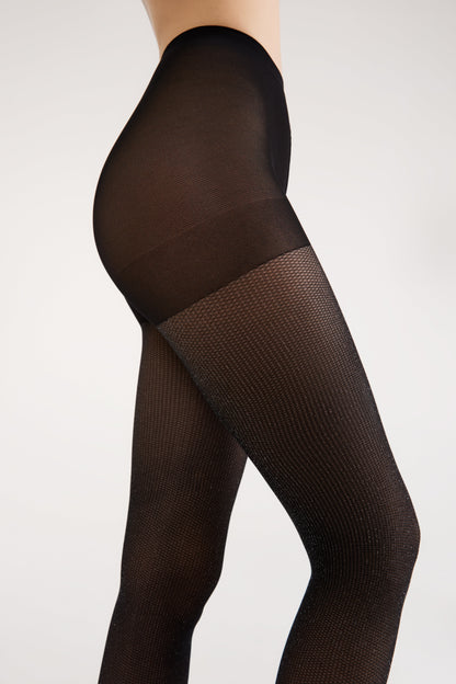 Fantasy Tights Conte Fete - Shiny Rete Lurex