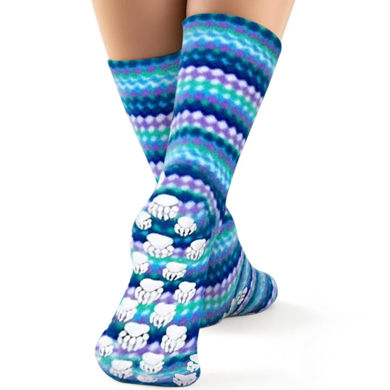 Kids' Nonskid Fleece Socks - Ripple