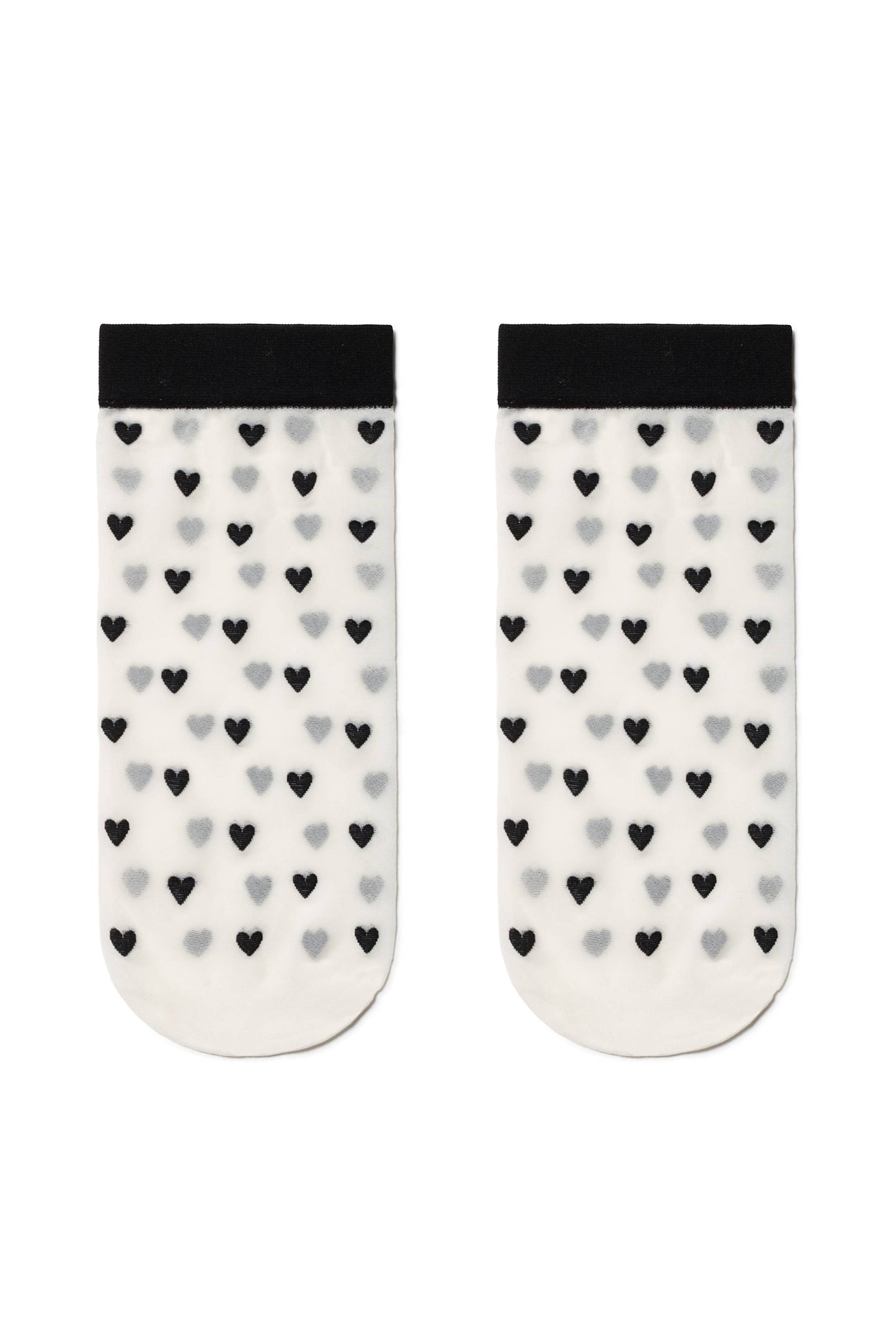 Socks Conte Fantasy - Hearts Pattern