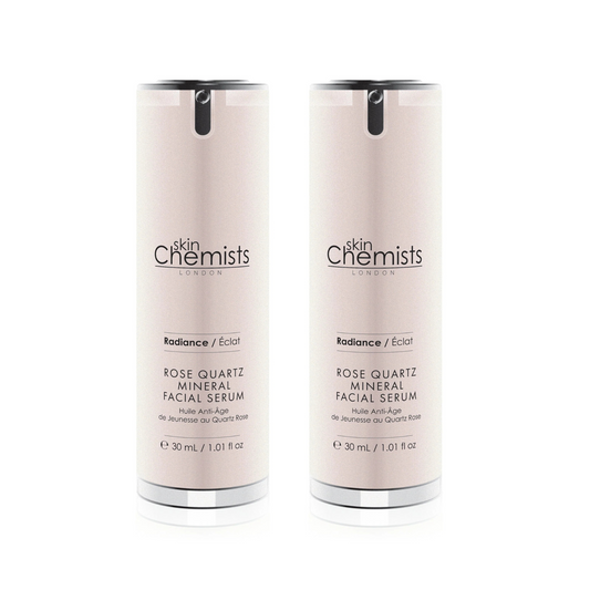 skinChemists Rose Quartz Mineral Facial Serum 30ml Twin Savings Pack
