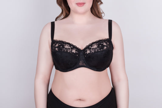 Bra Milavitsa 116180 - Lace Balconette with Cotton Cups