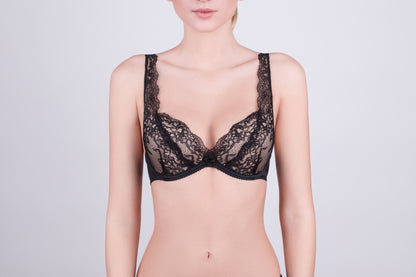 Bra Milavitsa 120190 - Molded, Built-in Push-Up, Lace