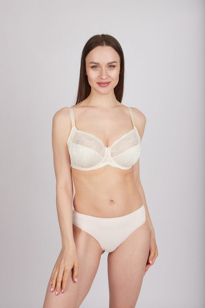 Bra Milavitsa 122770 - Jacquard Knit, Triple-Segment Cups, Side Shaping