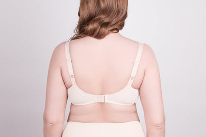 Bra Milavitsa 115910 - Elastic Knit, Underwired, Triple Diagonal Segment Cups