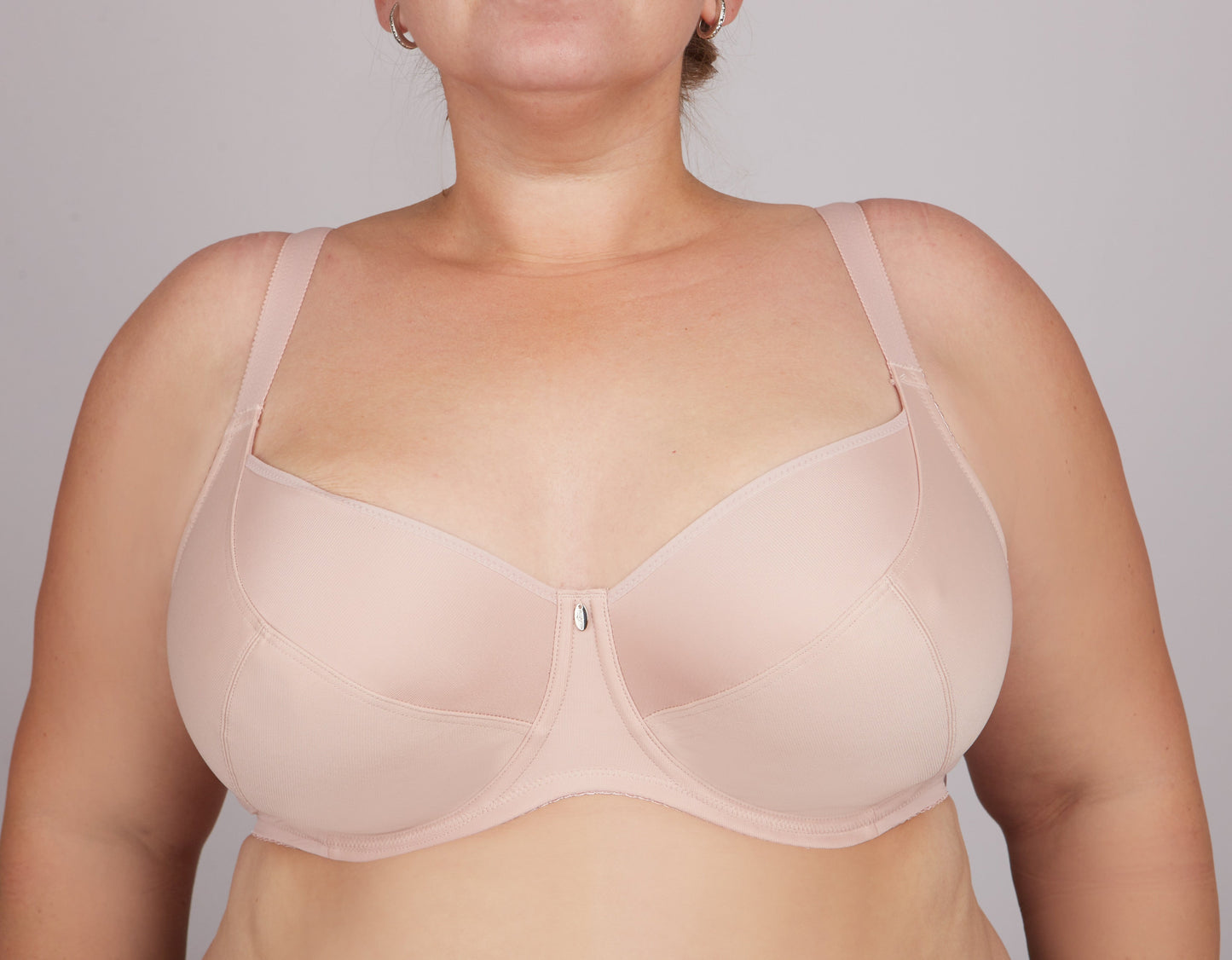 Bra Milavitsa 105910 - Underwired, Triple-Cup, Fixed Straps