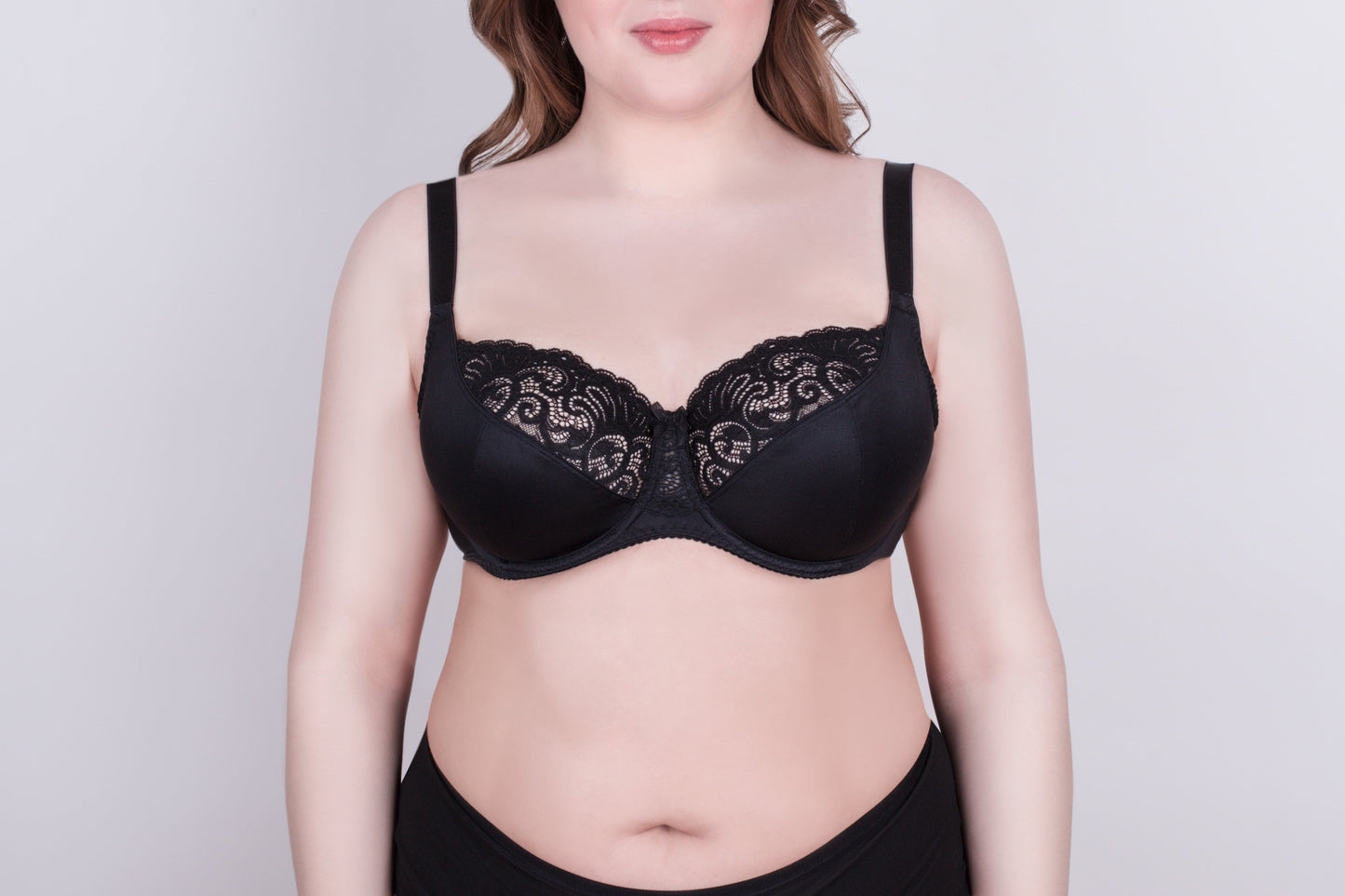 Bra Milavitsa 112830 - Elastic Lace, Underwired with Triple Segment Cups