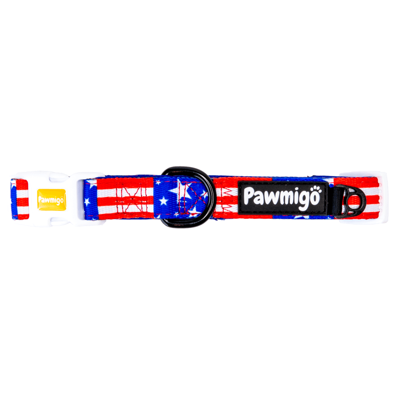 Red, White, & Bark Classic Collar