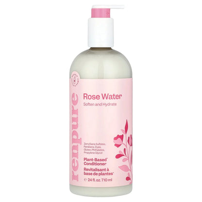Renpure Rose Water Conditioner 24 fl oz – Natural Hydrating Formula for All Hair Types