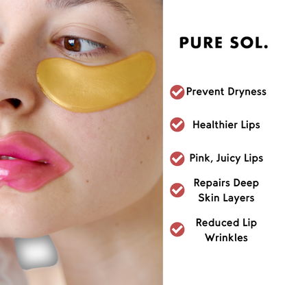 PURE SOL. Beauty Pucker Up Baby - Cherry Blossom Hydrogel Collagen Lip Mask