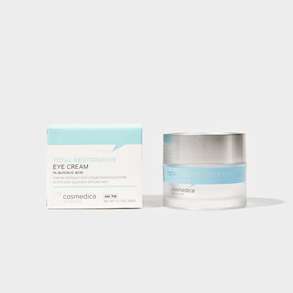 Cosmedica Skincare Eye Cream 0.7 Ounce | Anti-Aging Hydration Eye Cream with Green Tea Caffeine Peptide Complex | Lightweight Non-Greasy Formula for Dark Circles Puffiness Wrinkles Fine Lines
