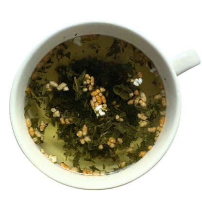 Japanese Genmaicha Green Tea | Popcorn Tea - Popped Brown Rice Loose Leaf Tea
