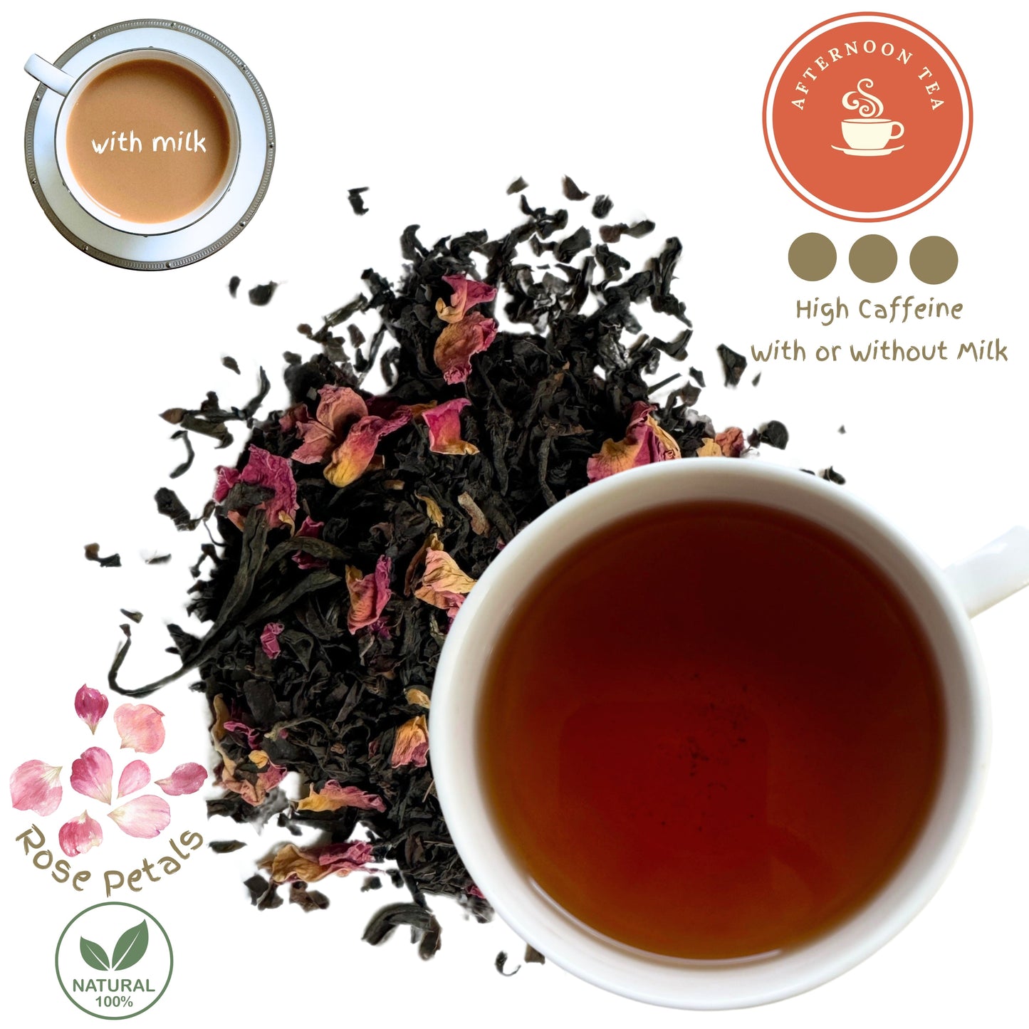 Rose Petals Black Loose Leaf Tea Blend