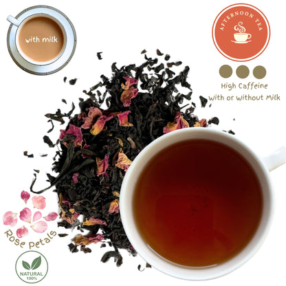 Rose Petals Black Loose Leaf Tea Blend