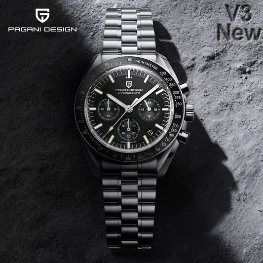 2023 New Men's Speed ChronoLux Quartz Watch: Luxury, Performance, and Elegance with Automatic Date and Sapphire Mirror
