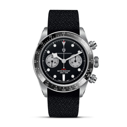 Elevate Your Style: Unveiling the 2023 New BB Panda Retro Sport Chronograph Luxury Quartz Watch for Men with Sapphire Mirror and 10Bar Waterproof Design
