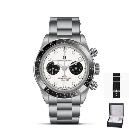 Elevate Your Style: Unveiling the 2023 New BB Panda Retro Sport Chronograph Luxury Quartz Watch for Men with Sapphire Mirror and 10Bar Waterproof Design